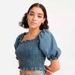 LEVI'S Rey Smocked SS Blouse