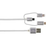 USB kabel Skross 2700271, 1.00 m, šedá