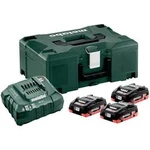 Akumulátor do nářadí a nabíječka, Metabo 685133000, 18 V, 4 Ah, LiHD