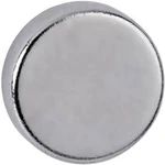 Maul 6166396 neodymový magnet, (Ø x v) 10 mm x 3 mm, disk, stříbrná, 10 ks