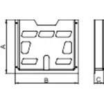 Držák dokumentů Schneider Electric NSYDPA44, polystyren, šedobílá (RAL 7035), 40 mm, 1 ks