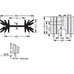 Profilový chladič Fischer Elektronik SK 104 25,4 STS, 25,4 x 34,9 x 12,7 mm, 14 K/W