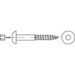 Půlkulaté šrouby do dřeva 8 mm 90 mm ocel 50 ks TOOLCRAFT 159342