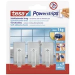 Tesa power strip® háček Small Classic chrom 57540-12-01 tesa Množství: 3 ks