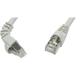 Telegärtner L00000A0192 RJ45 sieťové káble, prepojovacie káble CAT 6A S/FTP 1.00 m sivá samozhášavý, s ochranou 1 ks