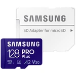 Samsung PRO Plus SDXC karta 128 GB Class 10, Class 10 UHS-I, UHS-I, v30 Video Speed Class podpora videa 4K, výkonnostný