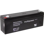 multipower MP4-12D A97402 olovený akumulátor 12 V 4 Ah olovený so skleneným rúnom (š x v x h) 195 x 76 x 47 mm plochý ko