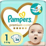 Pampers Premium Care Size 1 jednorázové pleny 2-5 kg 26 ks