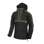 Bunda Woodsman Anorak® Helikon-Tex® - dvojfarebná černá / Taiga Green (Farba: Čierna / Taiga Green, Veľkosť: L)