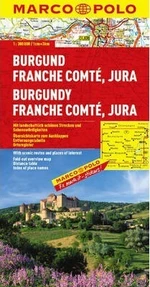 Burgund, Franche Comté, Jura / mapa 1: 300 MD