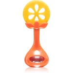 BabyOno Have Fun Teether hryzadielko s hrkálkou Juicy Orange 1 ks