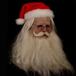 Merry Christmas Santa Claus Latex Mask Outdoor Ornamen Cute Santa Claus Costume Masquerade Wig Beard Dress up Xmas Party