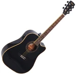 Cort AD880CE Black Chitarra Semiacustica Dreadnought