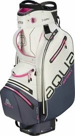 Big Max Aqua Sport 4 Off White/Steel Blue/Fuchsia Torba na wózek golfowy