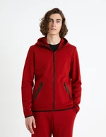 Red Men's Zippered Hoodie Celio Fenewyoke