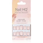 Nail HQ Square umelé nechty odtieň Baby Pink 24 ks