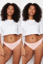 Trendyol Curve Lilac-Pink 2-Pack Panties