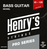Henry's PRO Nickel 45-128 Saiten für 5-saitigen E-Bass, Saiten für 5-Saiter E-Bass