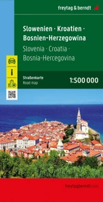 Slovinsko-Chorvatsko-Bosna-Hercegovina 1:500 000 / automapa