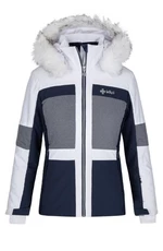 Bielo-tmavo modrá dámska lyžiarska zimná bunda Kilpi Alsa-W