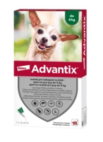 ADVANTIX pro psy spot-on do 4 kg 0.4 ml