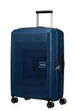 American Tourister Skořepinový cestovní kufr Aerostep M EXP 66,5/72,5 l - tmavě modrá