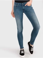 Slim fit pre ženy Replay - modrá