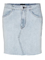 Vero Moda Dámská sukně VMROSIE 10282620 Light Blue Denim XS