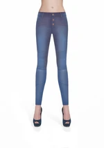 Bas Bleu Women's AVRIL denim pants hand-wiped with stitching