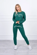 Set with green Atlanta print