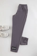 Trendyol Grey Regular/Normal Cut Elastic Leg Fleece Warm Sweatpants