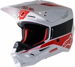 Alpinestars S-M5 Bond Helmet White/Red Glossy XL Kask