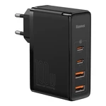 Baseus GaN Pro Quick Charge, 2xUSB-C, 2xUSB-A 100W černá