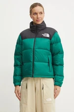 Páperová bunda The North Face 1996 Retro Nuptse dámska, zelená farba, zimná, NF0A3XEONL11