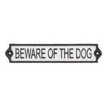 Żeliwna tabliczka 26x5 cm Beware of the Dog – Esschert Design