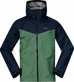 Bergans Skar Light 3L Shell Men Giacca outdoor Dark Jade Green/Navy Blue XL