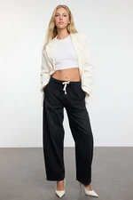 Trendyol Black High Waist Barrel Baggy Jeans