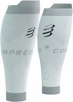 Compressport R2 Oxygen White/Nebel Grey T1 Bežecké návleky na lýtka