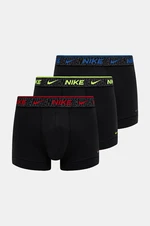 Boxerky Nike 3-pack pánské, černá barva, 0000KE1008