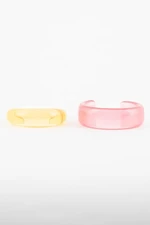 DEFACTO Women's 2-Piece Colorful Bracelet