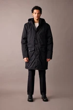 DEFACTO Hooded Lined Coat Parka