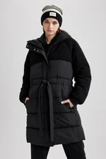 DEFACTO Oversize Wide Cut Faux Für Detailed Quilted Puffer Coat Parka