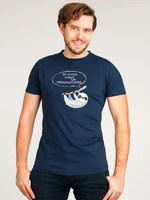 Yoclub Man's Cotton T-shirt PKK-0113F-A110 Navy Blue