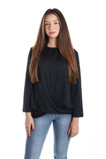 Tommy Hilfiger Top - LEE C-NK TOP 3/4 SLV Dark Blue