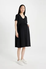 DEFACTO Regular Fit Short Sleeve Short Maternity Dress