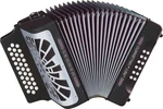 Hohner El Rey del Vallenato ADG Black Nero Fisarmonica a bottoni