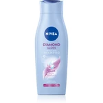 Nivea Diamond Gloss ošetrujúci šampón pre unavené vlasy bez lesku 400 ml