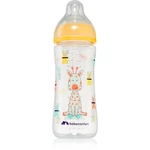 Bebeconfort Emotion Yellow dojčenská fľaša Giraffe 6 m+ 360 ml