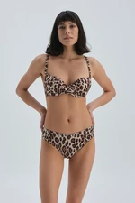 Dagi Leopard 6 cm High Waist Bikini Bottom