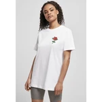 Women's pink T-shirt white